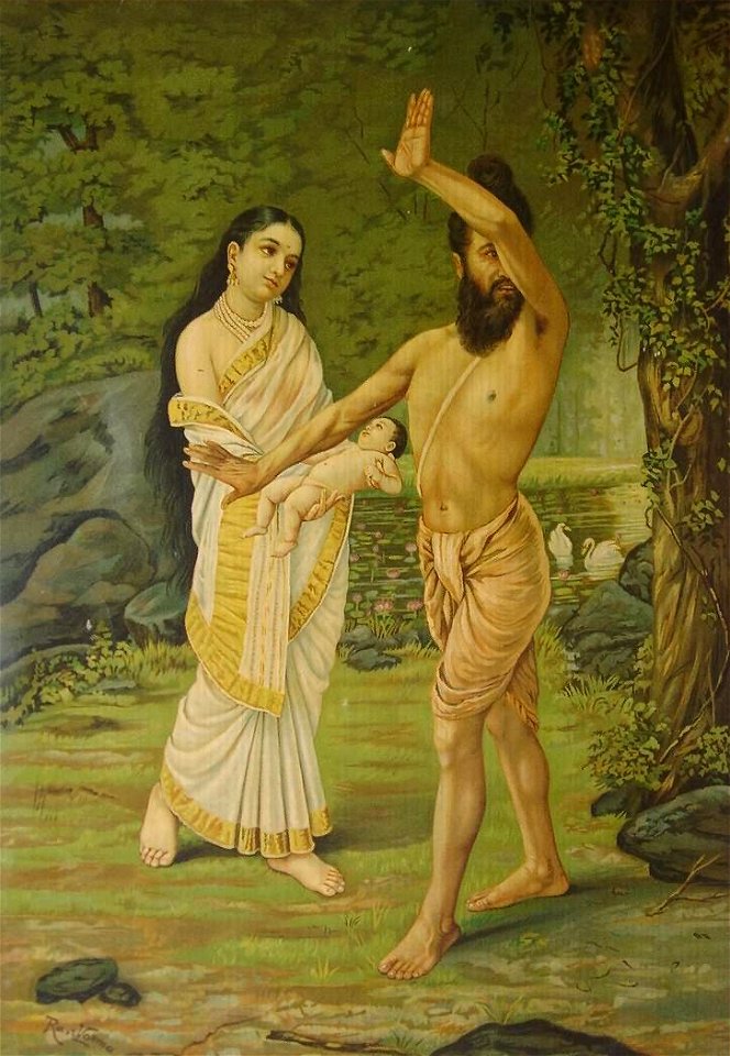 Raja Ravi Varma - Mahabharata - Birth of Shakuntala