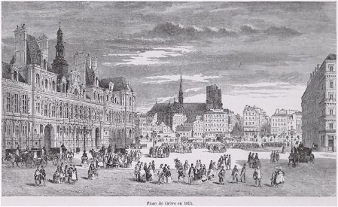 Place de Grève en 1855