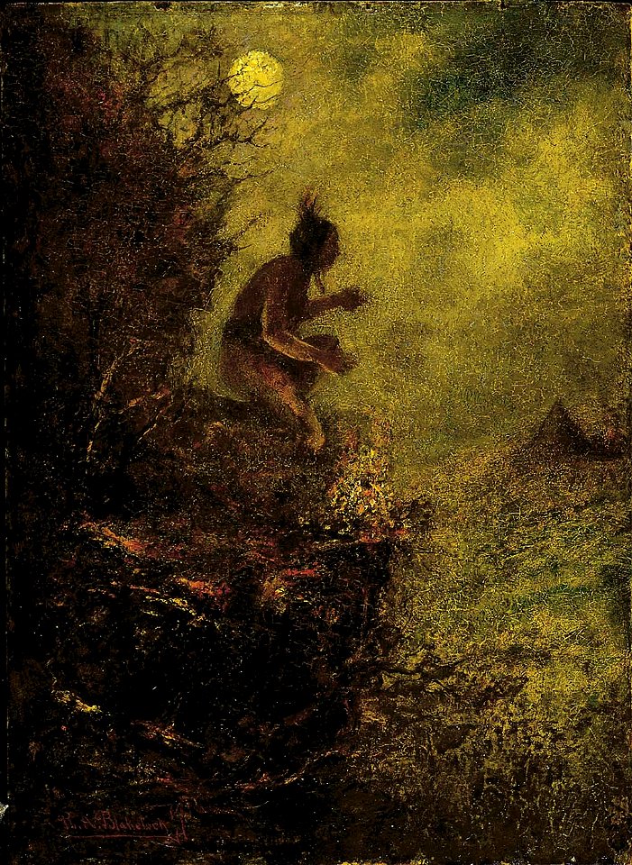 Ralph Albert Blakelock - The Signal Fire - 2001.74 - Smithsonian American Art Museum