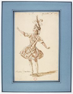 Rameau - Zoroastre - costume scetch by Louis-René Boquet, 1769 - Bactrien
