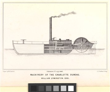 Plan of the Charlotte Dundas RMG PU6631. Free illustration for personal and commercial use.