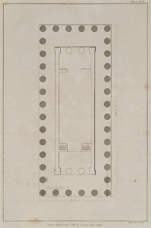 Plan of the lesser Temple - Wilkins William - 1807
