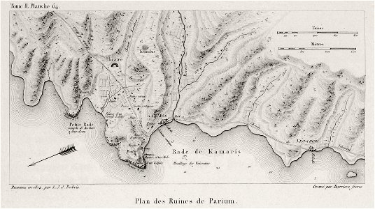 Plan des ruines de Parium - Choiseul-gouffier Gabriel Florent Auguste De - 1822