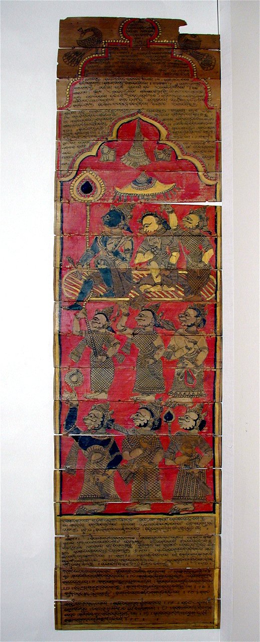 Rama and Sita enthroned with Hanuman and six devotees (6125064154)