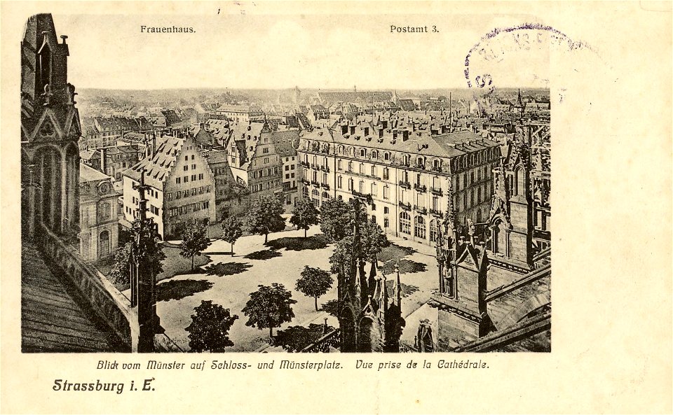 Place du chateau début XXème siècle 02