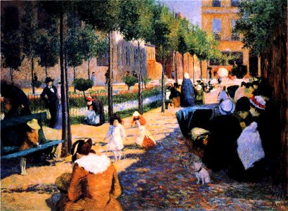 Place d'Anvers, Paris by Federico Zandomeneghi