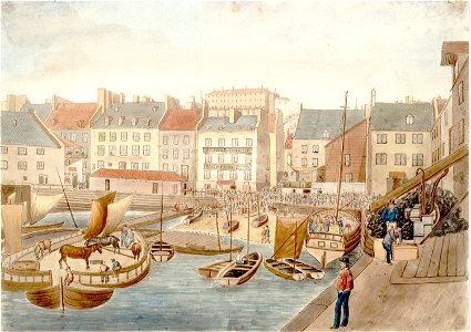 Place du marche basse-ville Quebec 1829