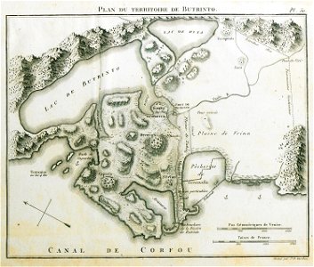Plan du Territoire de Butrinto - Olivier Guillaume Antoine - 1801
