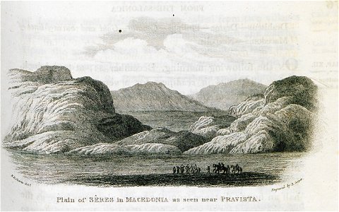 Plain of Sêres in Macedonia as seen near Pravista - Clarke Edward Daniel - 1816