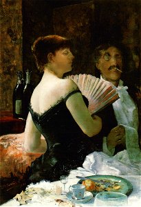 Ralph Curtis - James McNeill Whistler at a Party