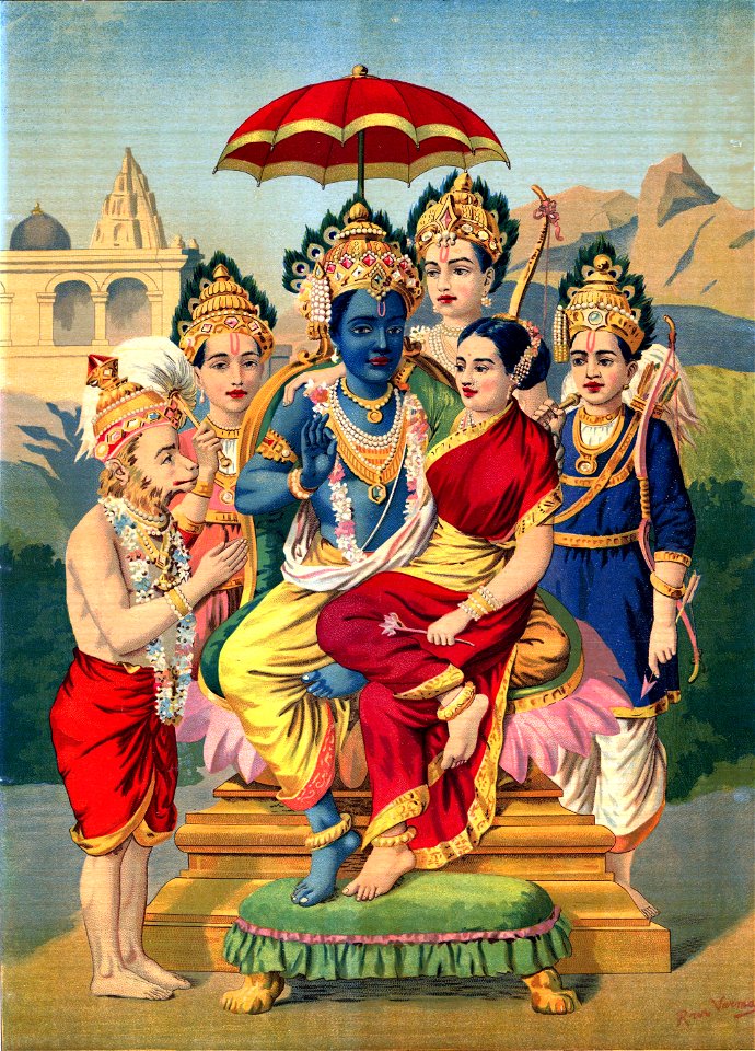 Ramapanchayan, Raja Ravi Varma (Lithograph)