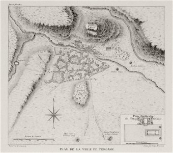 Plan de la ville de Pergame - Choiseul-gouffier Gabriel Florent Auguste De - 1809