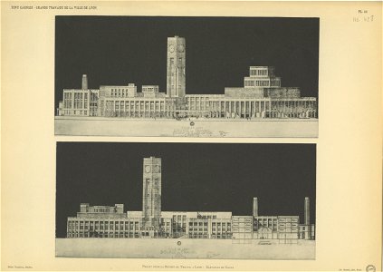 Planche 33. — Projet pour la Bourse du Travail à Lyon