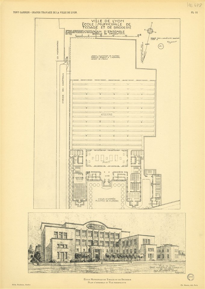 Planche 31. — École municipale de Tissage et de Broderie