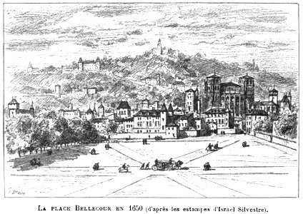 Place Bellecour en 1650