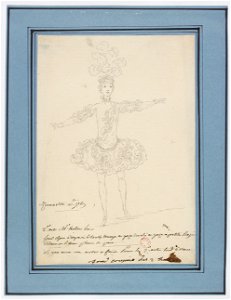 Rameau - Zoroastre - costume scetch by Louis-René Boquet, 1769 - Mr Vestris