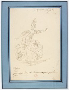 Rameau - Zoroastre - costume scetch by Louis-René Boquet, 1769 - L'Air