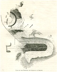 Plan of the theatre and stadium at Sikyon - Mahaffy John Pentland - 1890