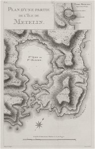 Plan d'une partie de l'ile de Metelin - Choiseul-gouffier Gabriel Florent Auguste De - 1782