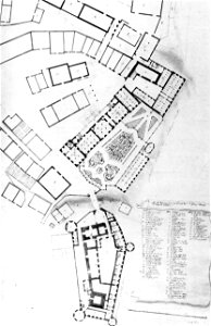 Plan der Residenzstadt Meersburg Pozzi 1740