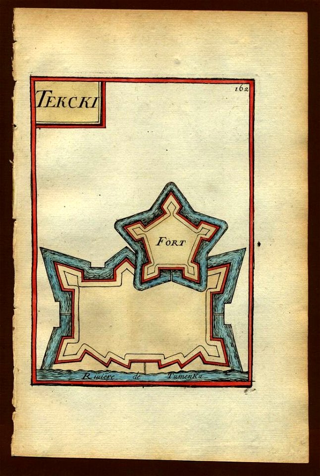 Plan of Tercki, on the Tumenka River, 1683