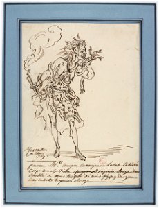Rameau - Zoroastre - costume scetch by Louis-René Boquet, 1769 - Mr Muguet, Cassaignade, Lasuse, Cavaillée, Furies