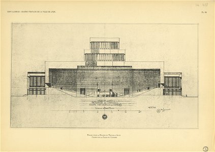 Planche 34. — Projet pour la Bourse du Travail à Lyon