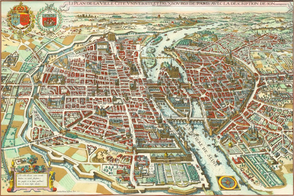 Plan de Paris de Mérian