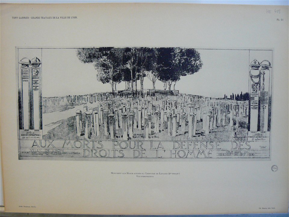 Planche 51. — Monument aux Morts auprès du cimetière de Loyasse