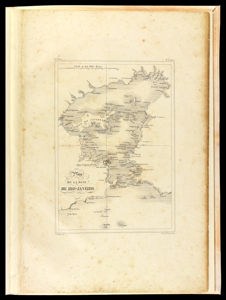 Plan de la Baie de Rio-Janeiro (1), da Coleção Brasiliana Iconográfica