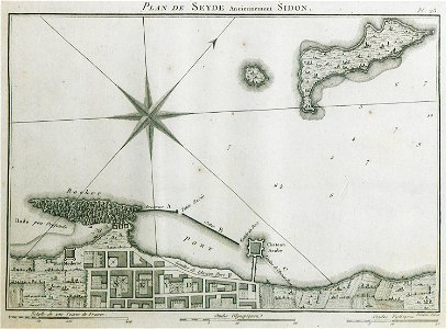 Plan de Seyde, Anciennement Sidon - Olivier Guillaume Antoine - 1801