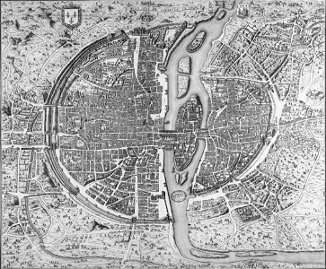 Plan de Saint-Victor vers 1550, d'après la reprise de Dheulland en 1756 - aviary