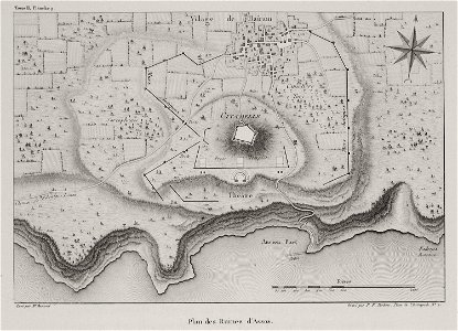Plan des ruines d'Assos - Choiseul-gouffier Gabriel Florent Auguste De - 1809