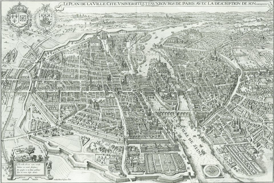 Plan de Paris par Merian - 1615