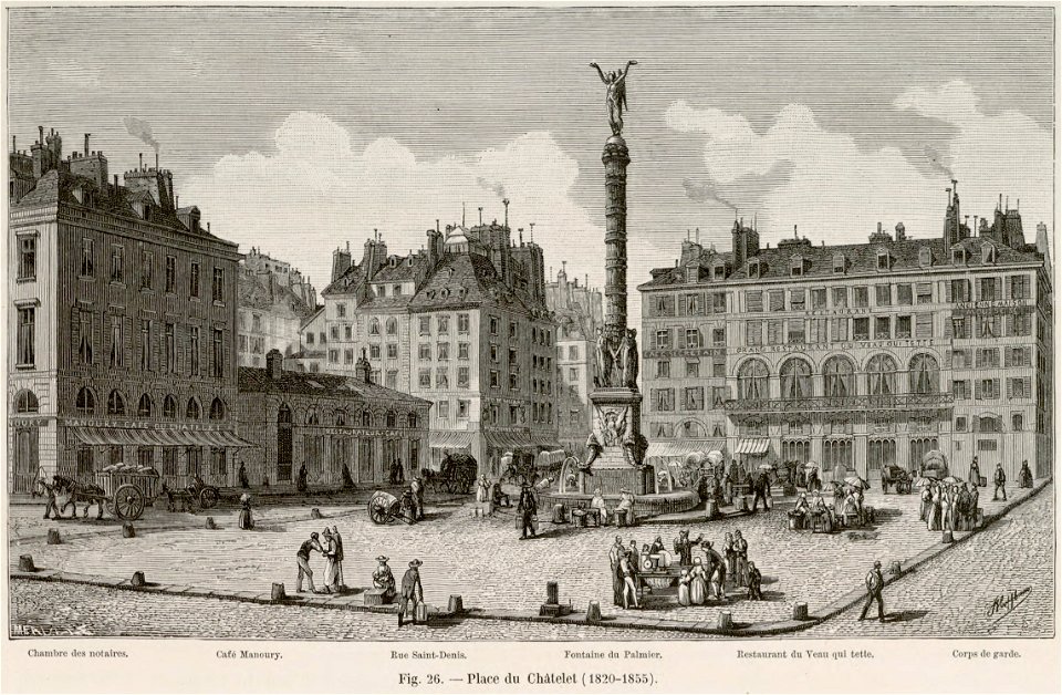 Place du Châtelet 1820-1855
