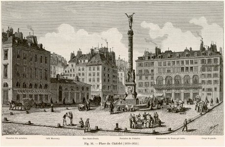 Place du Châtelet 1820-1855