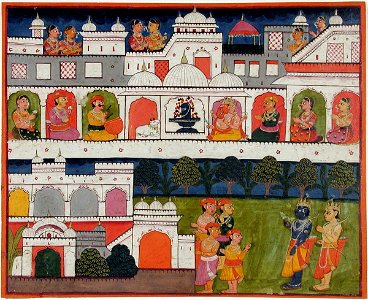 Rama and Lakshman near a Shiva temple (6124577323)