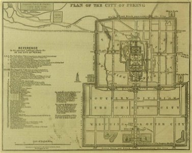 Plan of the City of Peking - ILN 1860