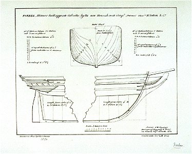 Plan drawings of the paddles steamer 'Forbes' RMG PU6677
