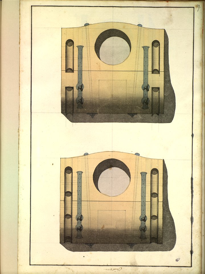 Plans d'éléments de mâture XVIIIè siècle 13