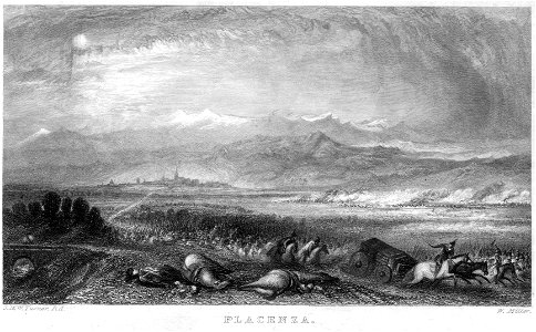 Placenza engraving by William Miller after Turner R529