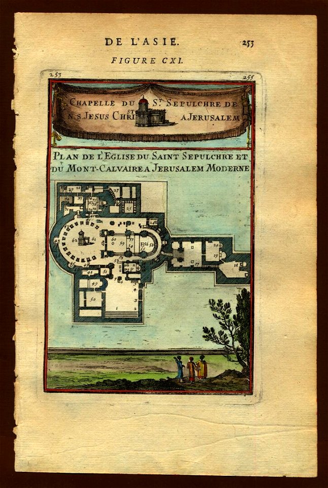 Plan of the Church of the Holy Sepulchre, 1683