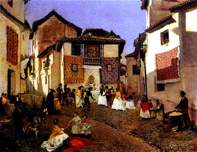 Placido Frances y Pascual Cruz de Mayo en el Albaicin
