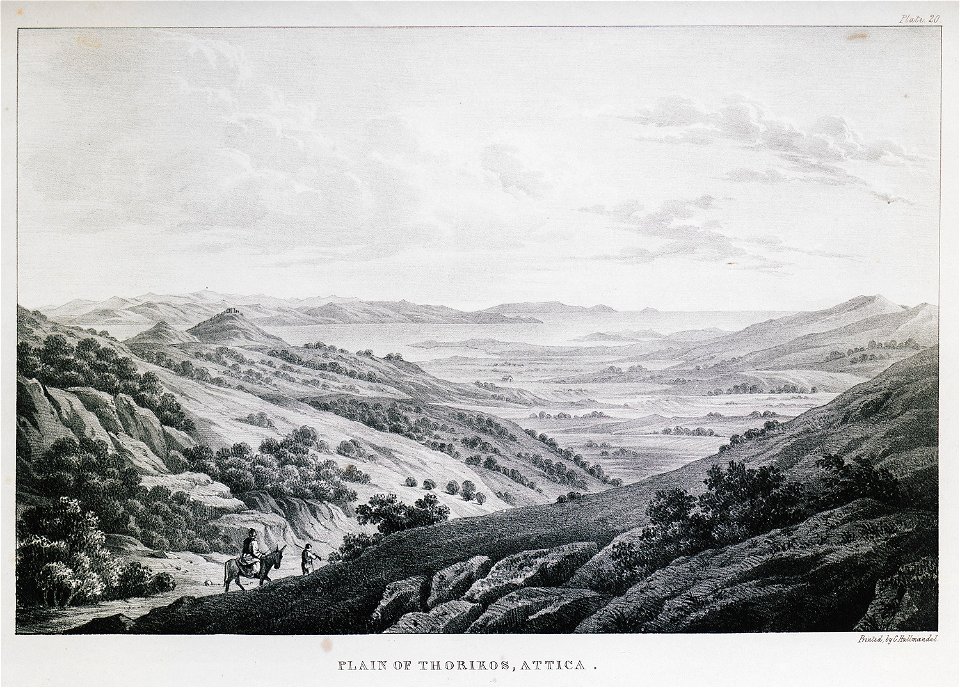 Plain of Thorikos, Attica - Dodwell Edward - 1834