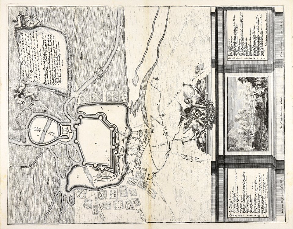 Plan de la Ville du Chateau et der deux Palanques ou... - CBT 6626175