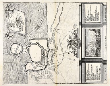Plan de la Ville du Chateau et der deux Palanques ou... - CBT 6626175