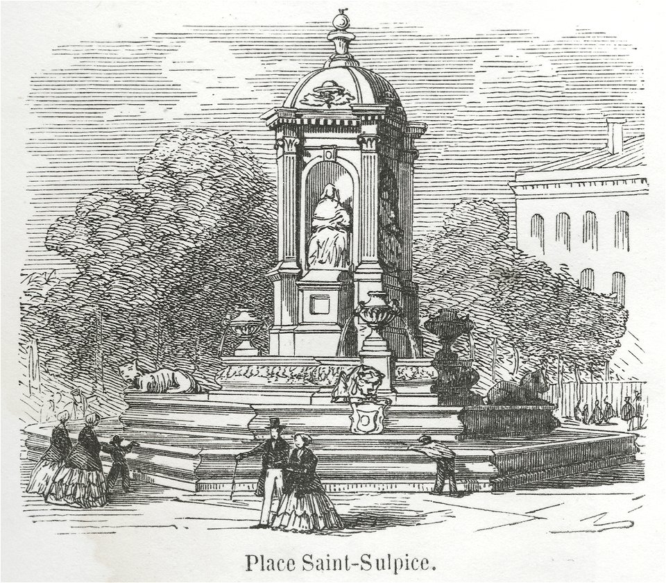 Place Saint-Sulpice, 1855