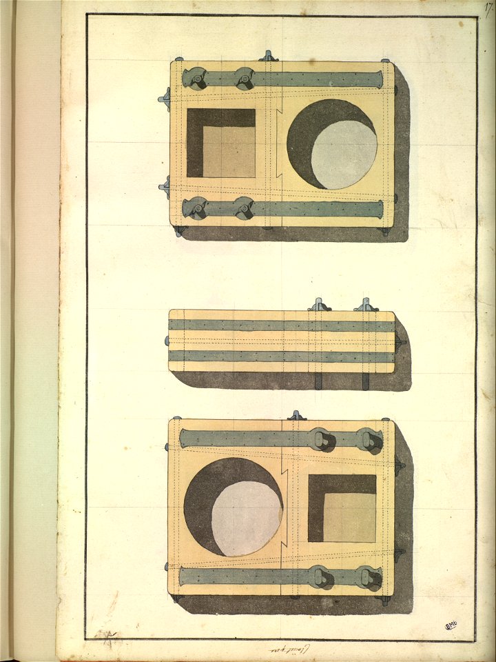 Plans d'éléments de mâture XVIIIè siècle 11