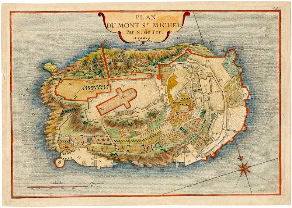 Plan du Mont Saint-Michel XVIIe