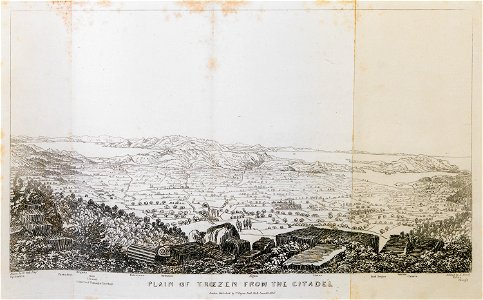 Plan of Troezen from the Citadel - Gell William - 1810